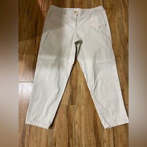 Talbots Women's Khaki Girlfriend Chino Pants Preppy Size 12P